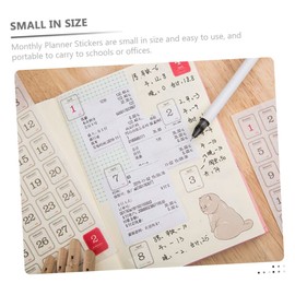 CORHAD 24sheets Monthly Planner Stickers Daily Date Stickers for Day and Date Wall Calendar Use