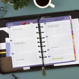 AT-A-GLANCE 2025 Planner Refill, Weekly & Monthly, 5-1/2" x 8-1/2", Size 4, Desk Size, 52122 Day-Timer, Kathy Davis (KD81-285Y-25)