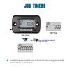 Runleader Digital Self Powered Tach/Hour Meter,Maintenance Interval Time,RPM Alert for