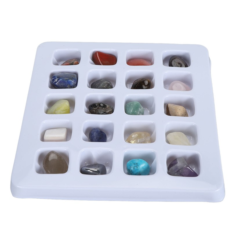 20pcs Rock Stone Colletction Kit for Boys Girls Exquisite Science