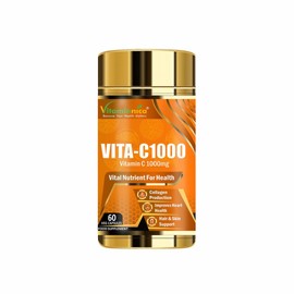 Vitaminnica Vita C 1000mg Supplement for Men and Women- Immune System Support | 60 Capsules |