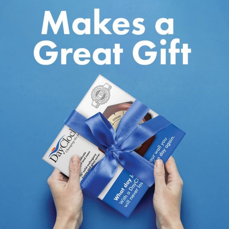 DayClocks Time & Day of The Week Wall Clock with