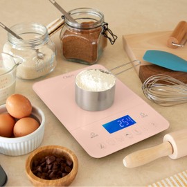 Ozeri Touch III 22 lbs (10 kg) Baker's Kitchen Scale with Calorie Counter, in Tempered Glass