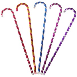 BESTOYARD 15 Pcs 24-Inch Jazz Dance Crutch Props Random Color, Performance Walking Stick for Jazz Dance Carnival, Party, Christmas, Stage Performance, Photography Decor