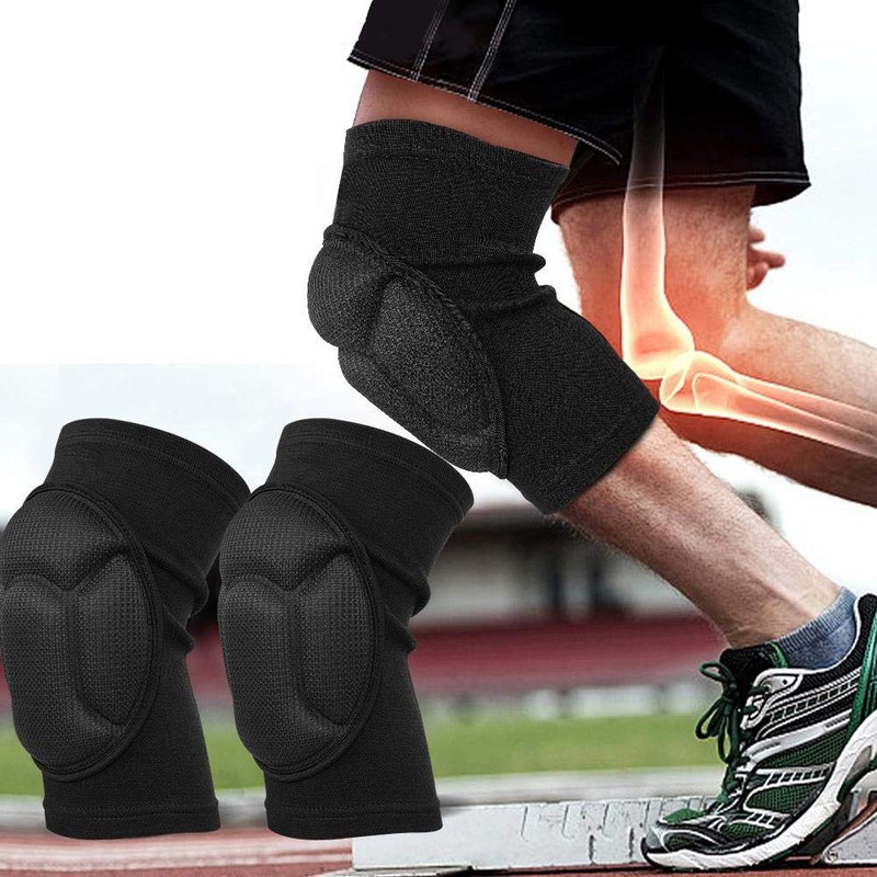 Rodilleras de Espuma para Deportes, Negro, Mediano