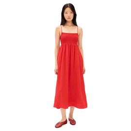 Z SUPPLY Women's Beachside Dress, Cherry, Red, M