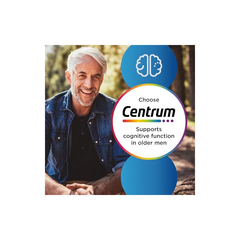 Centrum Men 50+ Multivitamins & Mineral Supplements, 23 Essential nutrients