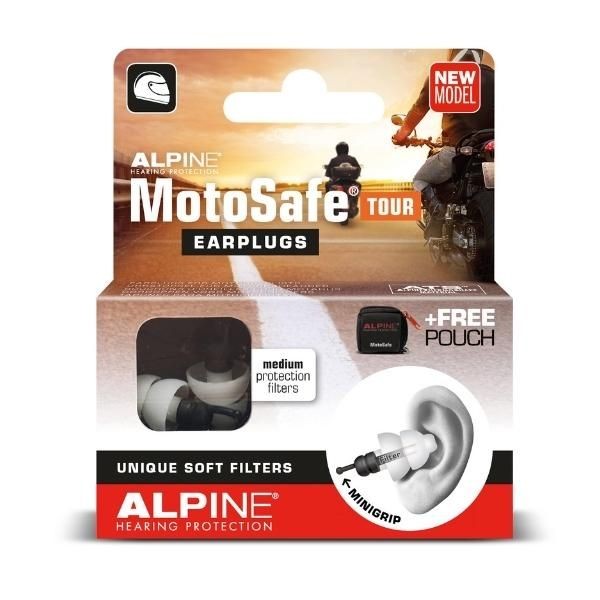 Alpine MotorSafe Tour Earplugs Ωτοασπίδες για Μοτοσικλετιστές 1 ζευγάρι