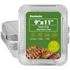 Demiwise Thickened 10 Pack Heavy Duty Aluminum Pans with Lids,