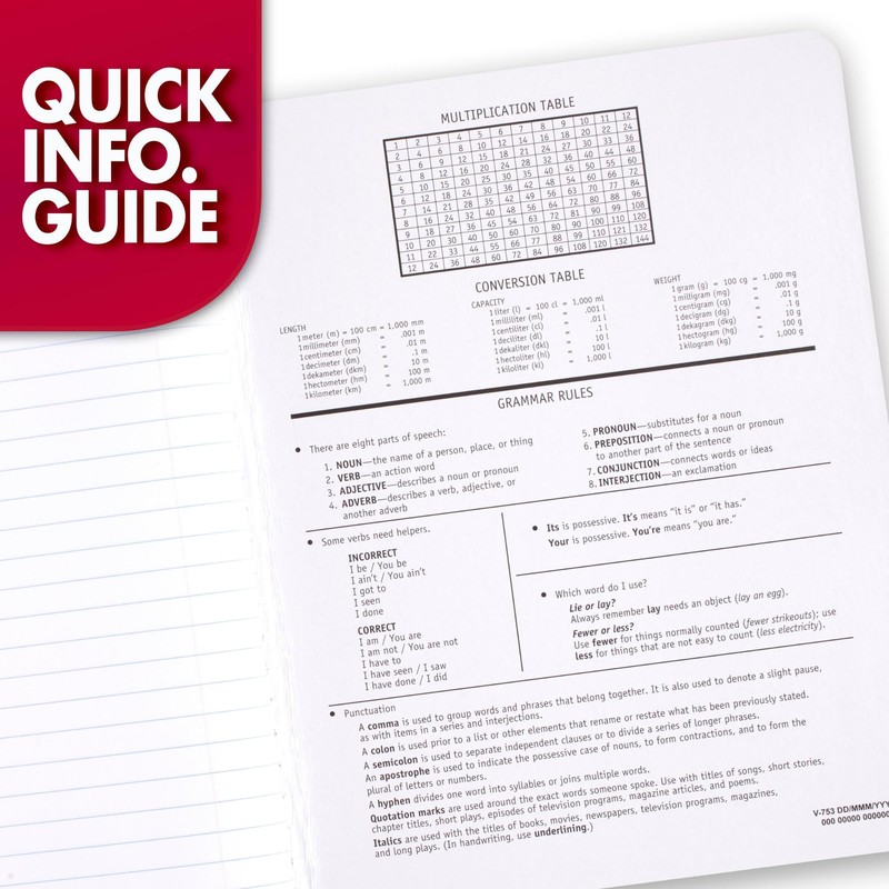 Mead Composition Notebook, Wide Ruled Paper, 7-1/2" x 9-3/4", 100