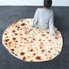 Burritos Tortilla Blanket Giant Round Beach Blanket Soft Comfortable Novelty
