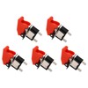 5Pcs Toggle Switch 12V DC 25A 2 Pin Waterproof Rocker