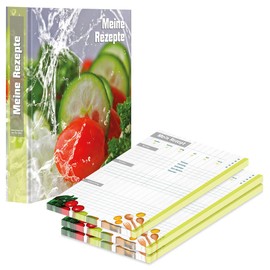 PRICARO Recipe Folder with Recipe Pad "Fresh Vegetables" A4