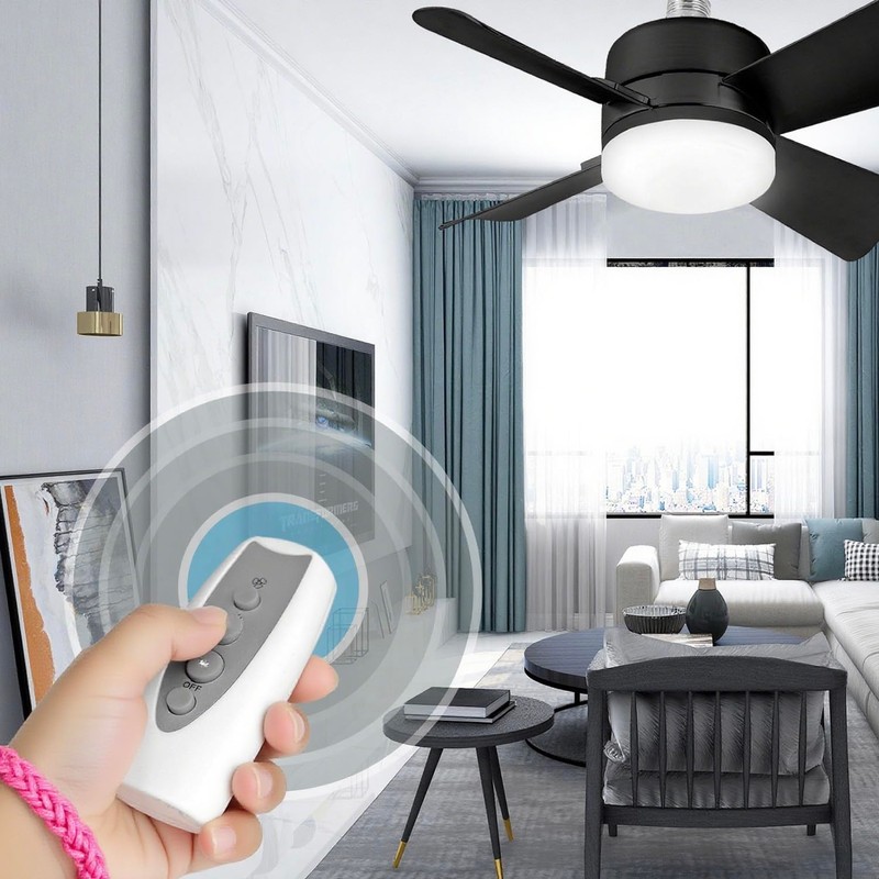 Molgoc Replacement Remote Control for Ceiling Fan,Compatible with Bell+Howell Socket