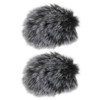 SING F LTD 2Pcs Microphone Furry Windscreen Compatible with Hollyland