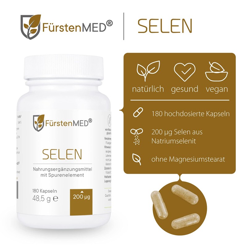 FürstenMED® Selenium Capsules - Selenium 200 μg - Selenium High