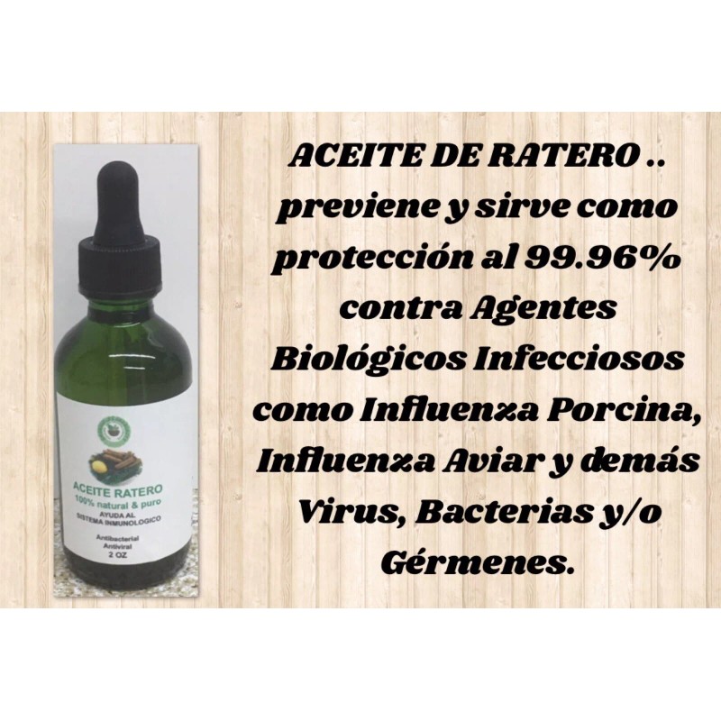 EMERALD LIFE AND BEAUTY Aceite Ratero Orgánico 1 Botella De