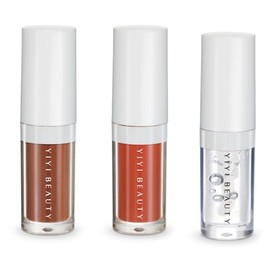 Yiyi Beauty by Lesslie Polinesia, 3 pack aceite para labios Rosewood + Maple + Breeze, Mega Hidratante, Semi-brillante, 8 ml
