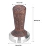 58mm Tamper Tool Black Walnut 304 Stainless Steel Portable Coffee