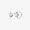 Gold & Deer G-DIA Moissanite 5-part one-touch earrings 1 carat