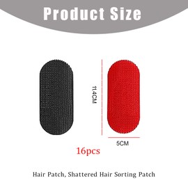 Pack of 16 Black and Red Hair Clips Hairdressing Hair Clips Hair Holder for Men Women Hair Clip Hairdressers Accessories Sticking Magic Hair Sticker Fixing Hair Fringe Sticker Hairdressing Accessories