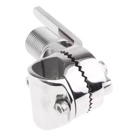 Daiilg Marine VHF Antenna Mount Rail Mount Heavy Duty Ratchet Mount Base Pipe Clamp Hardware