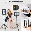 NANBEITONG Smartphone Video Ligh with Adjustable RGB Handheld Ring Light