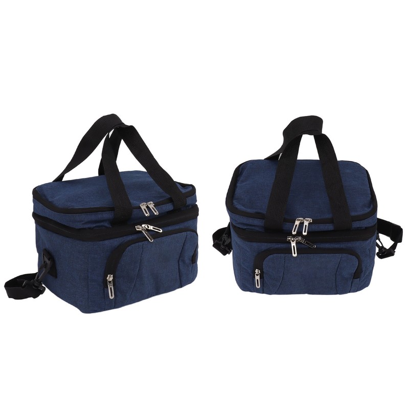 Collapsible Cooler Bag Oxford Cloth PEVA Leakproof Double Insulated Cooler