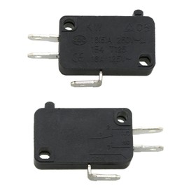 KW7-0 Contact Switches ZZHXSM 2pcs Microwave Push Button 1NO 1NC Contact Micro Switches Normally Open Close Limit Switch KW7-0 Micro Switch