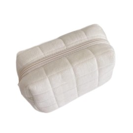 Pequeña bolsa de cosméticos, bonita bolsa de maquillaje, accesorios estéticos Y2K, bolsa de maquillaje Y2K, bolsa de cosméticos para bolso (blanco)