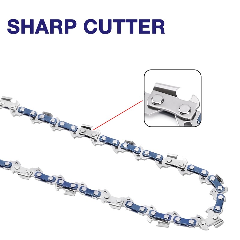 4 Pack 10 Inch Chainsaw Chain 3/8" LP Pitch .043''