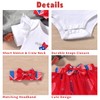 Aalizzwell 0-3 Months Baby Girls 4th of July Outfit Infant