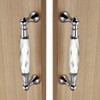 IGNPION 2pcs Crystal Drawer Handles Drawer Wardrobe Kitchen Door Knob