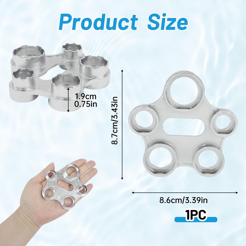 Aerator Mounting Key Assembly for Robinet M16/M18/M20/M22/M24/M28 Replacement Aerator Tap