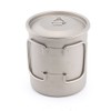 Keith Ti3203 14oz Titanium Foldable Handles Single Wall Cup for