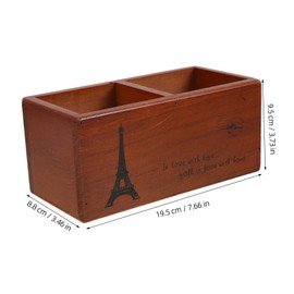 FRCOLOR Retro Wooden Barber Scissor Holder Hair Styling Tools Organizer Hair Accessories Box Hairdressing Tool Storage Box Multifunctional Storage for Salon