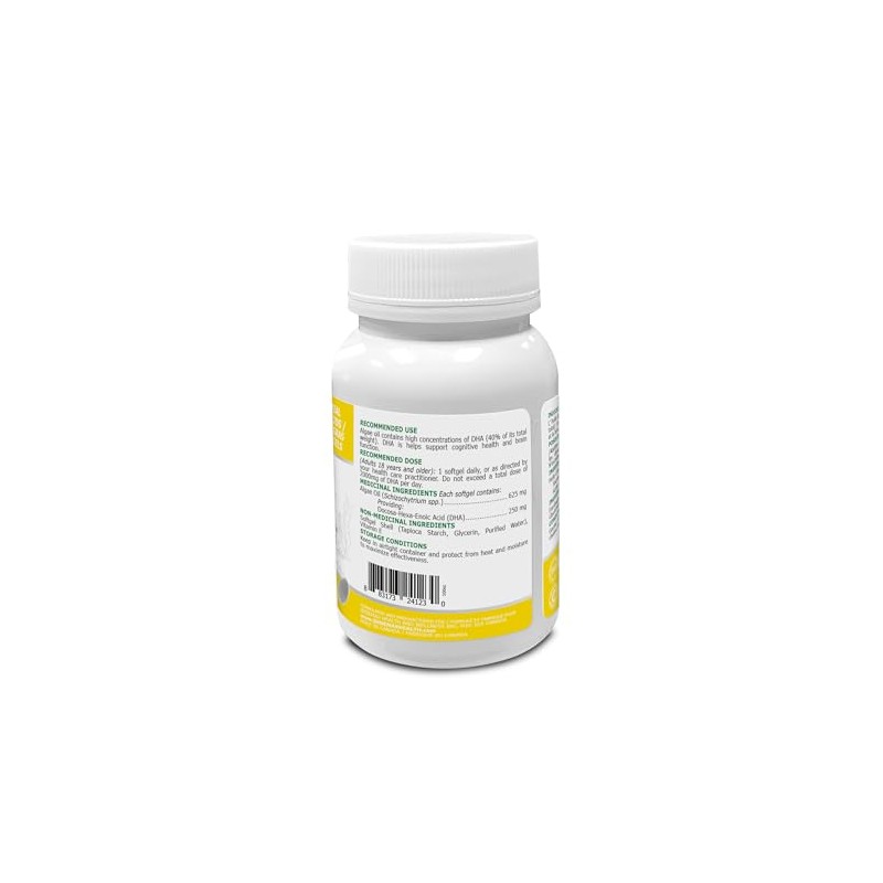 Benemax Plant Based DHA 625mg | Algae Oil | Brain-Boosting