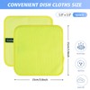 KinHwa Kitchen Washcloths for Dishes Absorbent Microfiber Dish Cloths Quick