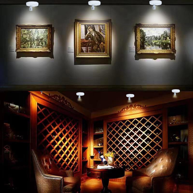 HAMVIDNE LED Spotlight, Battery Operated Picture Lights, Uplighting Indoor, Puck