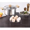 Egg Steaming Rack, 6.2 Inch 7 Egg Hole Round Food