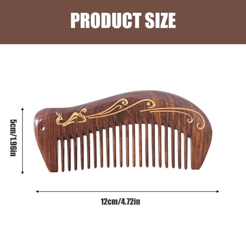 RDNKVB Wooden Birth Comb Set, Pregnancy Comb, Delivery Utensils, as