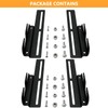 4 Pcs #711 Bed Frame Brackets for Headboard or Footboard,Bolt-On