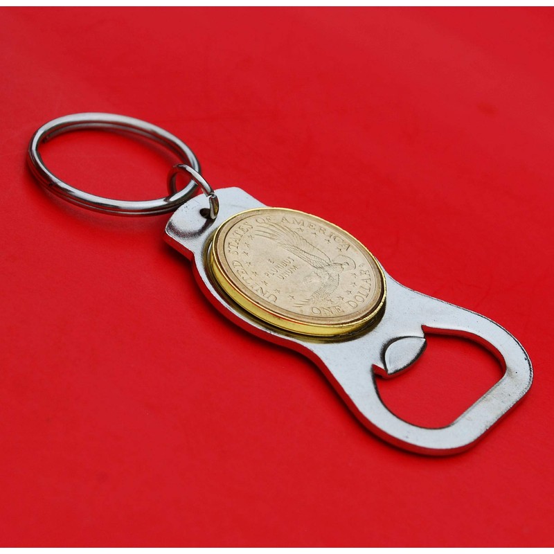 US 2000~2008 Sacagawea Dollar BU Unc Coin Silver Tone Key