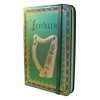 Ireland Harp Foil Notebook With A Celtic And Trinity Designed