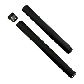 1-1/2" Diameter Extendable High Performance Wet Core Drill Bit, 14" Drill Head + 12" Tubing Extension, Wet Only, 5/8"-11 Arbor