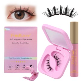 Upgrade Soft Magnetic Eyelashes with Applicator Reusable No Glue Needed Soft Magnetic Lashes Natural Look (SM11)