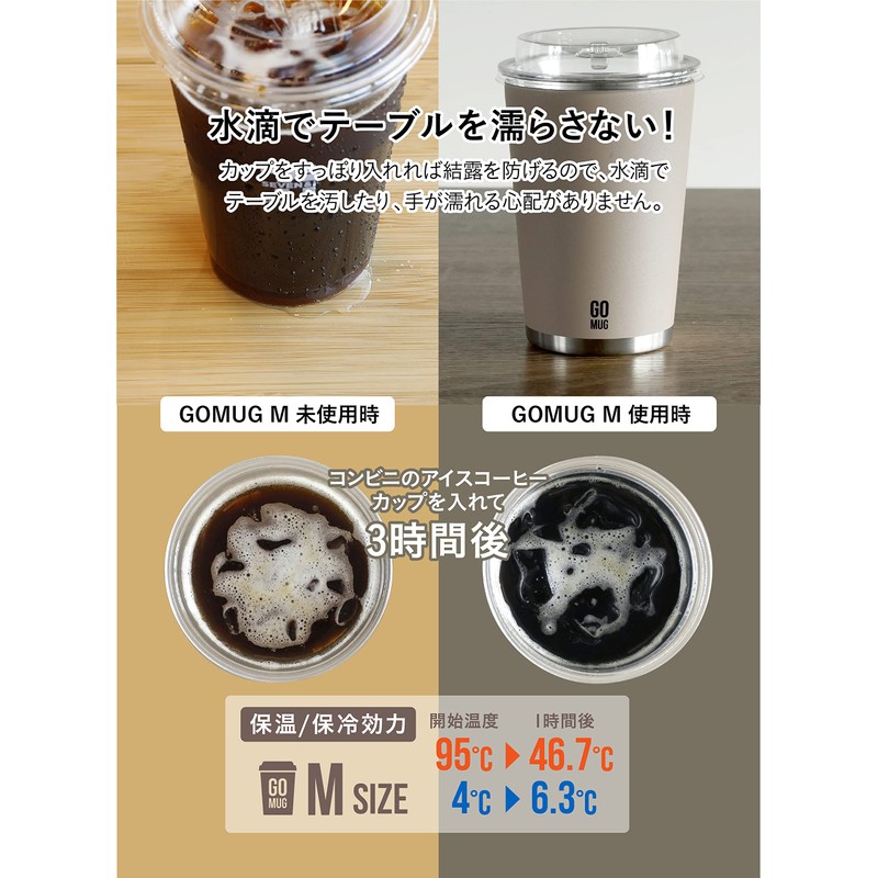 CB Japan CAFE GOMUG Tumbler, Light Beige, 16.2 fl oz