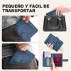 Porta Pasaporte con Bloqueo RFID, Porta Pasaporte y Visa Impermeable,