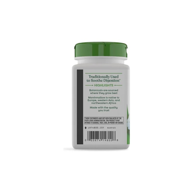 Natures Way Marshmallow Root Raíz Malvavisco 100 Cápsulas Veganas Sabor