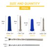 Kevinrooty Conical Concrete Wall Anchors and Screws Kit,240 Pcs Wall